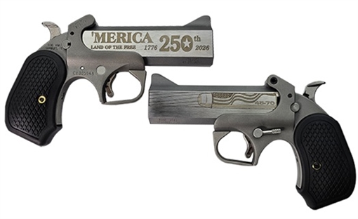 Picture of BOND ARMS ARMS 250TH REDNECK ENG 45-70 4.25IN BARREL 1RD STAINLESS MERICA LAND OF REDNECKS B6 EXT GRIP BACY - 250th - 45-70 BACY - 250th - 45-70 BACY250TH4570