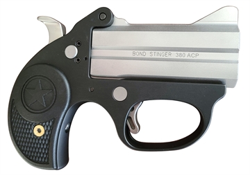Picture of Bond Arms BASL Stinger 380 ACP 2rd 3" Matte Stainless Steel Barrel, Anodized 7075-T6 Aluminum Frame, Rebounding Hammer, Blade Front/Fixed Rear Sights, Rubber Grip, Manual Safety BASL BASL380ACP