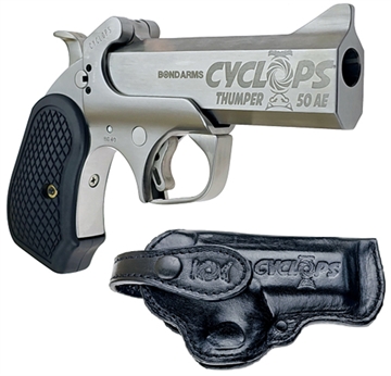 Picture of Bond Arms Cyclops Satin Package Handgun .50 AE Single Shot 4.25" Barrel Satin with Holster BACYP - 50 AE
