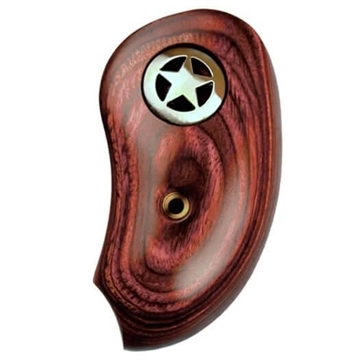 Picture of Bond Arms Extended Silver Star Grips Rosewood EXTENDED GRIP:ROSEWOOD W/ SILVER STAR