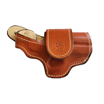 Picture of Bond Arms Leather Driving Holster RH 4.25" Barrel Tan with White Stitching H-DT-425-TN-R-BT