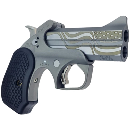 Picture of BOND ARMS ROWDY XL FLAG PACKAGE HGD 45/410 3.5IN BBL ROUGH SERIES FLAG ENGRAVING MATCHING FLAG HOLST RWXL-FLGP BARWXL-FLGP