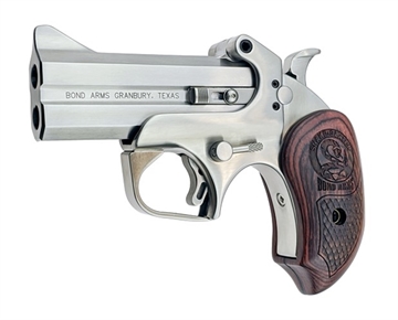 Picture of Bond Arms Snakeslayer Original Derringer Single 357 Magnum 2rd 3.50" Barrel, Stainless Metal Finish, Blade Front/Fixed Rear Sights, Extended Rosewood Grip, Removeable Trigger Guard, Manual Safety BASS