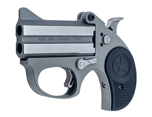 Picture of Bond Arms BASRS Stinger 38 Special 2rd 3" Rough Series Stainless Steel Double Barrel & Frame, Rebounding Hammer, Black Rubber Grips, Manual Safety BASRS BASRS - 38SPL