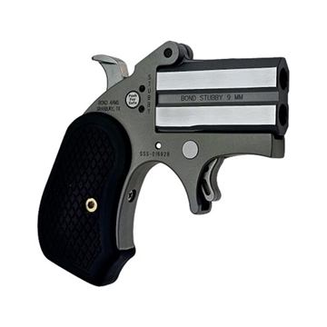 Picture of Bond Arms Stubby B6 w/Extended Grip Handgun 9mm Luger 2rd Capacity 2.2" Barrel Stainless Finish BASTB-9MM-B6