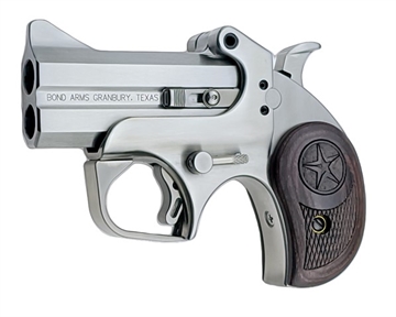 Picture of Bond Arms BATD Texas Defender 45 Colt (LC)/410 Gauge 2rd 3" Barrel, Stainless Metal Finish, Rosewood Grip, Blade Front/Fixed Rear Sights, Manual Safety BATD BATD45410