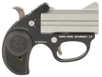 Picture of Bond Arms Stinger 38 Special 2rd Shot 3" Matte Stainless Anodized Aluminum Frame, Black Rubber Grips BASL