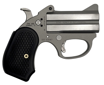 Picture of BOND HONEY-B (STINGER SERIES) THIN STAINLESS STEEL FRAME 327FED 3IN BARREL 2RD SILVER THE ROUGH SERIES FINISH B6 EXTENDED GRIPS BAHB - 327 FED 855959001406