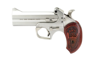 Picture of Bond Arms BASS4 Snakeslayer IV 45 Colt (LC) 2rd 4.25" Barrel, Stainless Metal Finish, Blade Front/Fixed Rear Sights, Automatic Extractors & Rebounding Hammer, Extended Rosewood Grip, Manual Safety BASS4 BASSIV 45 COLT/410