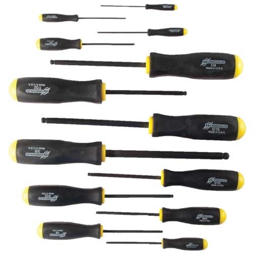 Picture of Bondhus BONDHUS 8-PIECE STANDARD HEX SCREWDRIVER SET - .050-5/32 10632
