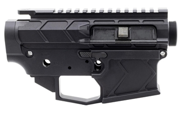 Picture of Bootleg Stripped Upper/Lower Receiver Set, 223 Remington/556 NATO, Ambidextrous, Anodized Finish, Black BP-ULR-1