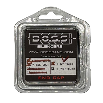Picture of B O S S SUPPRESSORS .30 CAL END CAP FOR 1.5IN BOSS SILENCER MODELS ONLY STAINLESS END CAP VENTED BLACK EC-150-762-SS-VE-BLK EC-150-762-SS-VE-BLK