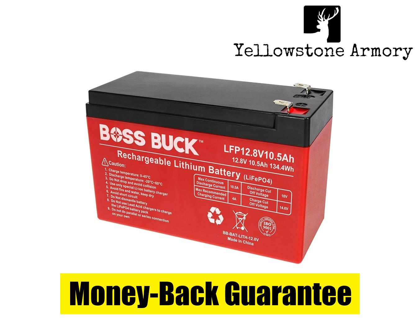 Boss Buck 12V 10.5MAH Lithium Feeder Battery BB-BAT-LITH-12.8V - Game ...