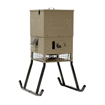 Picture of Boss Buck Fill Sled Feeder with Diverter Plate and Solar Panel 600lb BB-SF600SLEDK