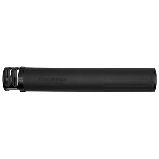 Picture of B O S S SUPPRESSORS CHAIRMAN TI - 5/8X24 - BRAKE END CAP 7.62 FULL LENGTH LIGHT WEIGHT SILENCERHIGH PRESSURE LOADS TITANIUM CORE MUZZLE BREAK FOR MAXIMUM MUZZLE CONTROL REDUCED SOUND SUPPRESSION CH-15080-762-TI-58-BR-BLK CH-15080-762-TI-58-BR-BLK