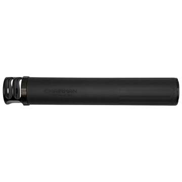 Picture of B O S S SUPPRESSORS CHAIRMAN TI - 5/8X24 - BRAKE END CAP 7.62 FULL LENGTH LIGHT WEIGHT SILENCERHIGH PRESSURE LOADS TITANIUM CORE MUZZLE BREAK FOR MAXIMUM MUZZLE CONTROL REDUCED SOUND SUPPRESSION CH-15080-762-TI-58-BR-BLK CH-15080-762-TI-58-BR-BLK