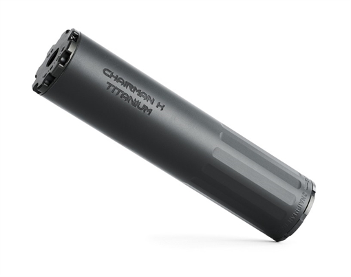 Picture of B O S S SUPPRESSORS CHAIRMAN TIK - 5/8-24 - STANDARD END CAP 7.62 COMPACT LIGHT WEIGHT DUTY RATED SILENCER TITANIUM CORESTANDARD END CAP NON-GAS BLOWBACK ACTION (BOLT GUN PISTON ETC) CK-15060-762-TI-58-SE-BLK CK-15060-762-TI-58-SE-BLK