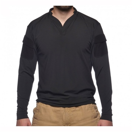 Picture of Velocity Systems BOSS RUGBY SHIRT LONG SLEEVE BLACK LG VS-BRLS-BK-L