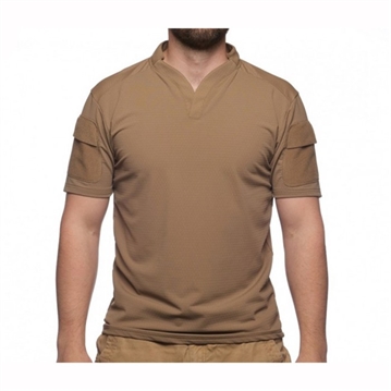 Picture of Velocity Systems BOSS RUGBY SHIRT SHORT SLEEVE COYOTE BROWN MED VS-BR-CB-M