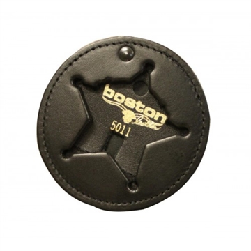 Picture of Boston Leather 3.75 Circle Recessed Badge Holder with Clip 600-5011