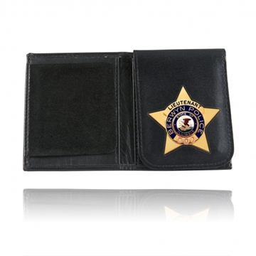 Picture of Boston Leather Book Style Badge Case, Flip Out Badge Flap 575-S-9009