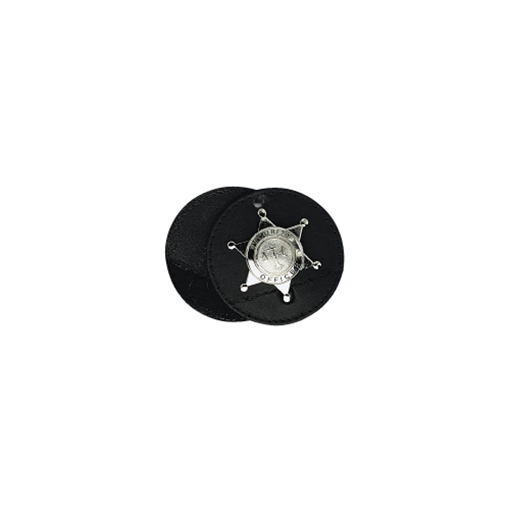 Picture of Boston Leather Circle Badge Holder, Hook and Loop Closure 5889S-1