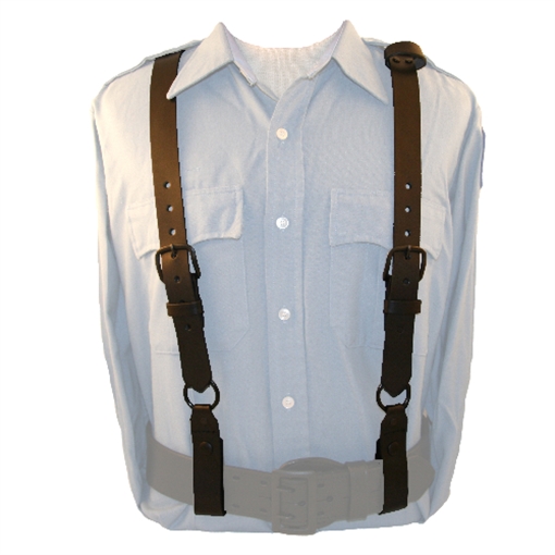 Picture of Boston Leather Police Leather Suspenders 9180-1