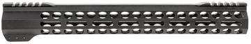 Picture of Bowden Tactical Cornerstone Competition Handgaurd 15" M-LOK with Competition Top, Hard Coat Black Anodized Aluminum, Pre-Heated 4140 Steel Barrel Nut for AR-Platform, Full Flat Top J1355315C
