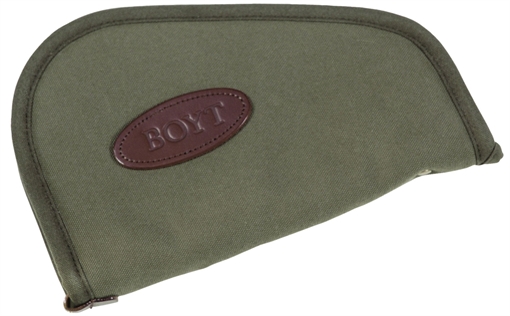 Picture of Boyt Harness Heart-Shaped Pistol Rug 8" Long OD Green Canvas Holds Handgun 0PP600009