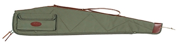 Picture of Boyt Harness Signature Rifle Case 48" Waxed OD Green Canvas w/ Accessory Pocket & Harness Leather for Scoped Rifle OGC4P4809