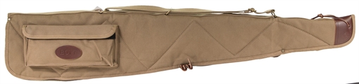 Picture of Boyt Harness Alaskan Rifle Case 44" Kahki Waxed Canvas w/ Brass Hardware & Quilted Flannel Lining for Scoped Rifles OGC98PM06