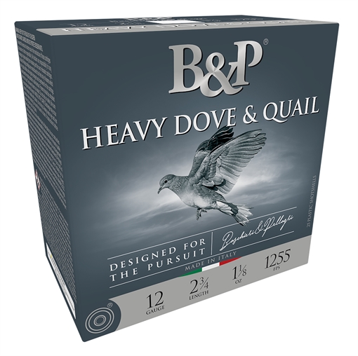 Picture of Baschieri & Pellagri B&P Dove & Quail Shotgun Loads 12 ga. 2.75 in. 1 1/8 oz. 1255 FPS 7.5 Shot 25 rd. 12B18D75