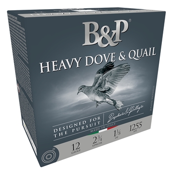 Picture of Baschieri & Pellagri B&P Dove & Quail Shotgun Loads 12 ga. 2.75 in. 1 1/8 oz. 1255 FPS 7.5 Shot 25 rd. 12B18D75