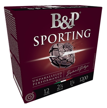 Picture of Baschieri & Pellagri B&P Sporting Clay Shotgun Loads 12 ga. 2.75 in. 1 oz. 1200 FPS 8 Shot 25 rd. 12B1SCL8