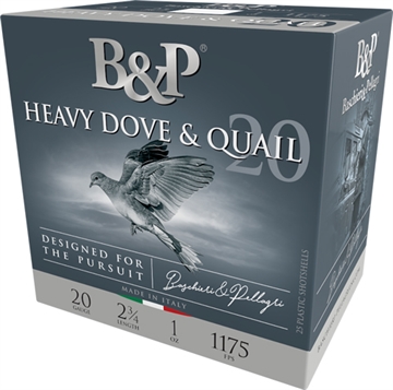 Picture of B&P 20GA 2.75" 1OZ #8 1175FPS 250RD CASE LOT 20BD8