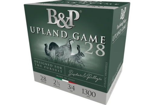 Picture of B&p Ammunition Upland Game 28Gauge 2.75" 3/4oz 6Shot 25 Per Box/10 Case 28B34UP6