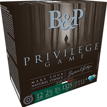 Picture of B&p Ammunition Privilege Game 12Gauge 2.75" 1 1/5oz 6Shot 25 Per Box/10 Case 12B15PG6