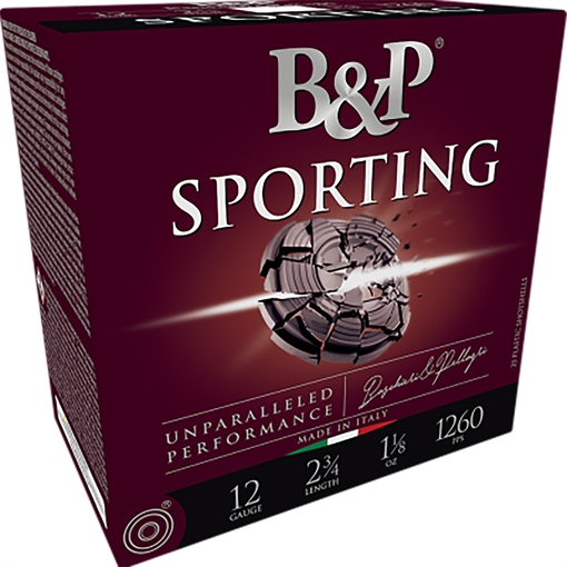 Picture of B&p Ammunition Sporting Clay 12Gauge 2.75" 1oz 8Shot 25 Per Box/10 Case 12B1SCF8