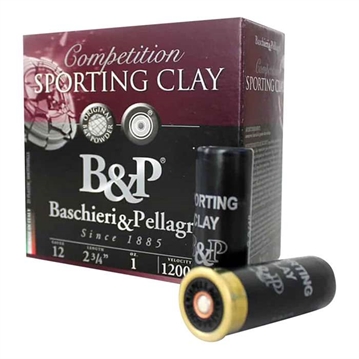 Picture of B&P SPORTING CLAY AMO 12GA 2 3/4OZ 1OZ #8 1200FPS 25RD (10 BOX CASE) 12B1SCL8