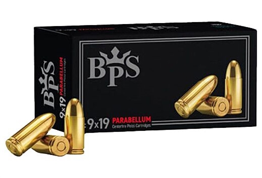 Picture of BPS AMO 9MM 124GR FMJ 50RD (20 BOX CASE) BPS9MM124 BPS9MM124FMJ