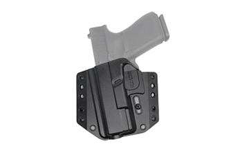 Picture of Bravo Concealment BCA, OWB Concealment Holster, 1.5" Belt Loops, Fits Glock 19/19X/23/32/45 Left Hand, Black, Polymer, Does not fit Glock Gen 5 40SW BC10-1005