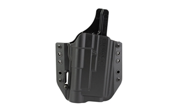 Picture of Bravo Concealment BCA Light Bearing, OWB Concealment Holster, 1.5" Belt Loops, Fits Glock 17/22/31/47 w/Streamlight TLR-1, Right Hand, Black, Polymer, Does not fit Glock Gen 5 40SW BC30-1004