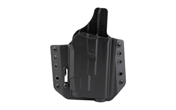 Picture of Bravo Concealment BCA Light Bearing, OWB Concealment Holster, 1.5" Belt Loops, Fits Glock 19/19X/23/32/45 w/Streamlight TLR-7, Right Hand, Black, Polymer, Does not fit Glock Gen 5 40SW BC30-1010