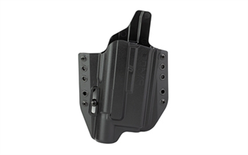 Picture of Bravo Concealment BCA Light Bearing, OWB Concealment Holster, 1.5" Belt Loops, Fits Glock 19/19X/23/32/45 w/SureFire X300, Right Hand, Black, Polymer, Does not fit Glock Gen 5 40SW BC30-1005