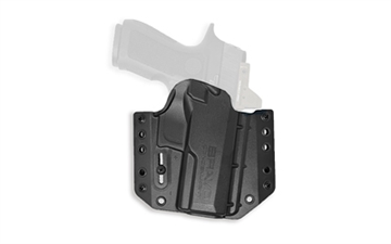 Picture of Bravo Concealment BCA, OWB Concealment Holster, 1.5" Belt Loops, Fits Sig Sauer P320 9/40, X Compact/Carry, Matte Finish, Black, Polymer Construction, Right Hand BC10-1032
