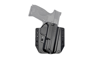 Picture of Bravo Concealment BCA, OWB Concealment Holster, 1.5" Belt Loops, Fits S&W M&P 9/40 Full Size, Right Hand, Black, Polymer BC10-1014