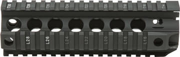 Picture of Bravo Company Quad Rail, Picatinny Rail, Fits AR Rifles, 7", Black BCM-QRF-7-556-BLK