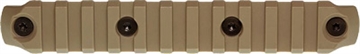 Picture of Bravo Company KEYMOD PICATINNY NYLON RAIL SECTION 5.5 INCH FDE BCM-KMR-1913-N5-FDE