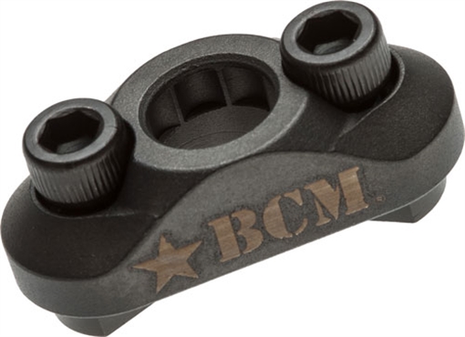 Picture of Bravo Company MLOK Rail QD Sling Mount, Sling Swivel, Black, Fits Mlok, Low Profile QD Sling Mount, Matte BCM-MCMR-SM