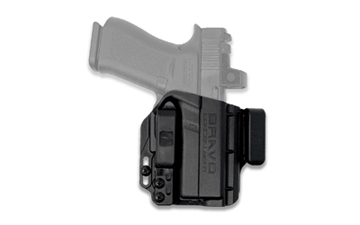 Picture of Bravo Concealment Torsion, IWB Concealment Holster, Waistband Clips, Fits Glock 43/43X/43X MOS, Right Hand, Black, Polymer BC20-1028